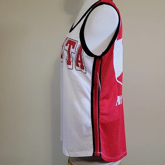NEW Atlanta Hawks Tank Top NBA Sleeveless Sport Mesh Cool Net GIII 4Her Women XL - Picture 3 of 14